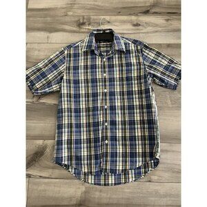 Polo Ralph Lauren Boys 16 Plaid Shirt Vintage NOS Short Sleeve 100% Cotton